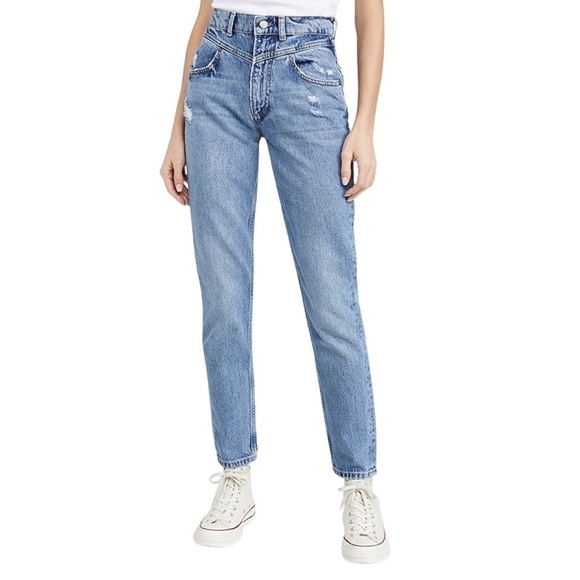 New! Boyish The Roy High Rise Yoke Front Skinny Rigid Jeans - Picture 1 of 16